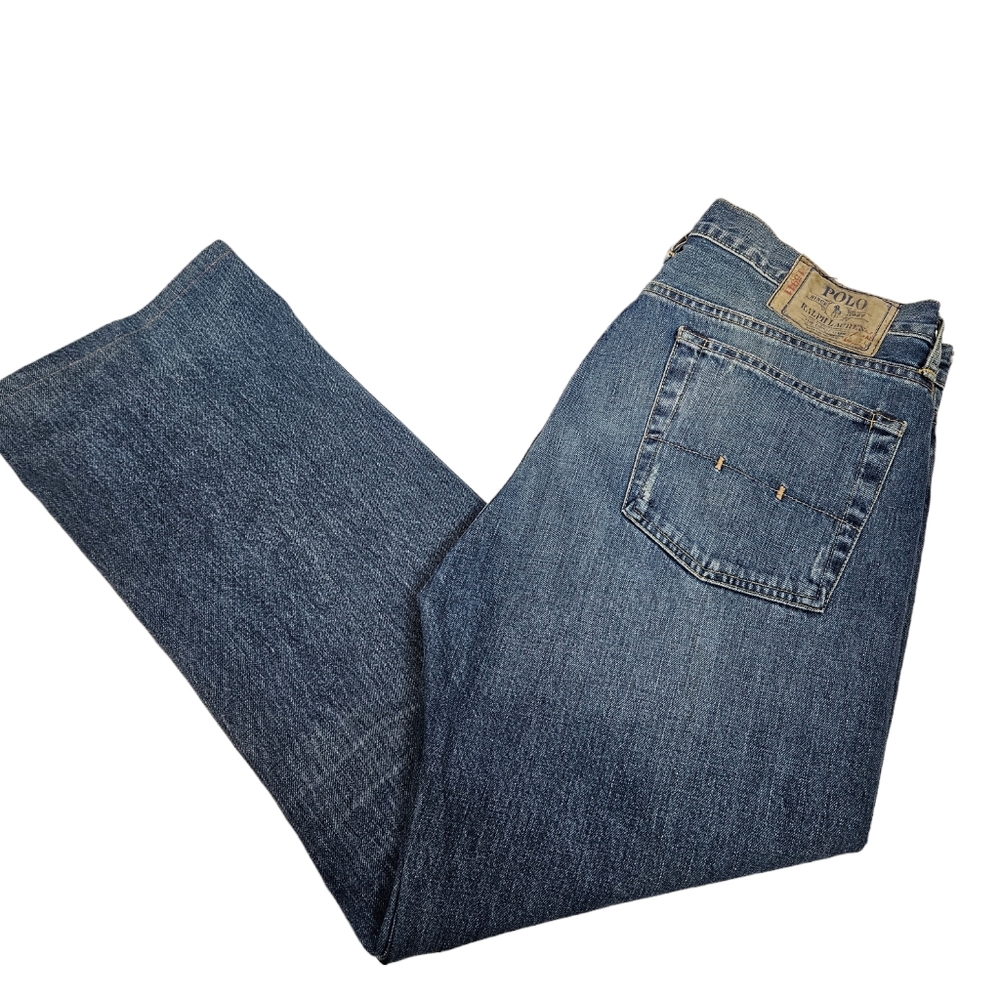 Polo Ralph Lauren Vintage 67 Straight Leg Button Fly Denim Jeans Size 36x30 Men